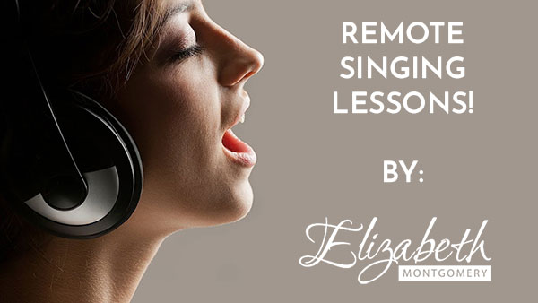 remote-singing-lessons photo of girl singing with text